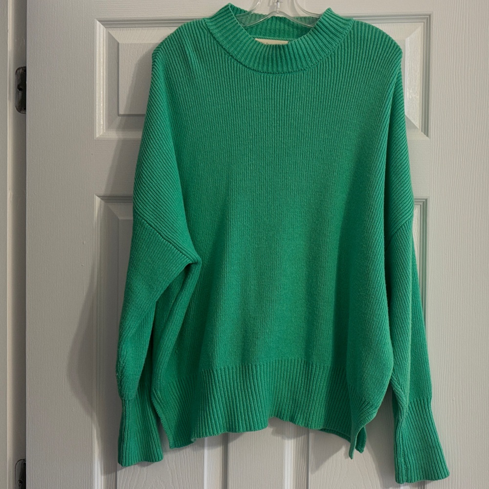 By Together Emerald Green Crew Neck Sweater